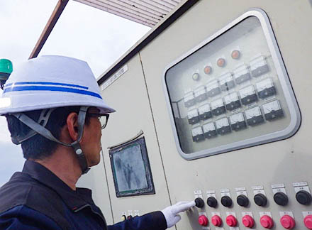 破砕プラントオペレーター業務